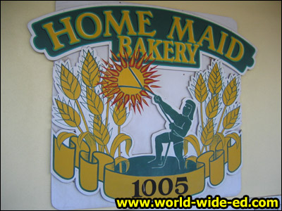 Home Maid Bakery sign