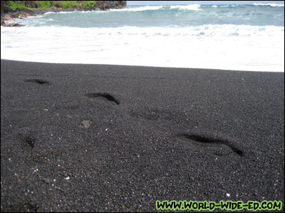 Black Sand Beach at Wai`anapanapa State Park