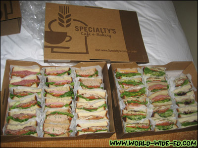 Sandwiches from Specialty's Cafe & Bakery