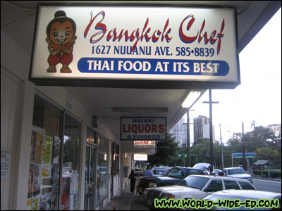 Bangkok Chef sign
