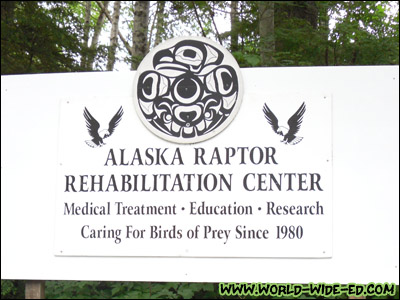 Alaska Raptor Rehabilitation Center Sign [Photo Credit: Lee Kojima]