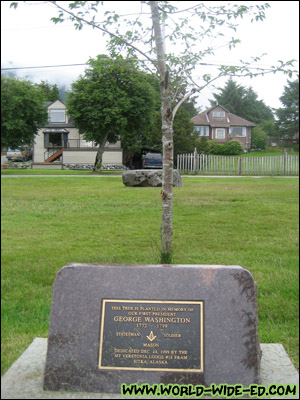 Tree planted for George Washington