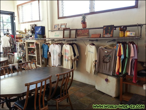 Apparel and goods at Pioneer Saloon