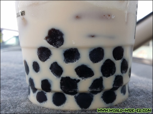 Choke Bubbles at the bottom of Kung Fu Tea's drinks!