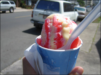 The famous Waiola shave ice