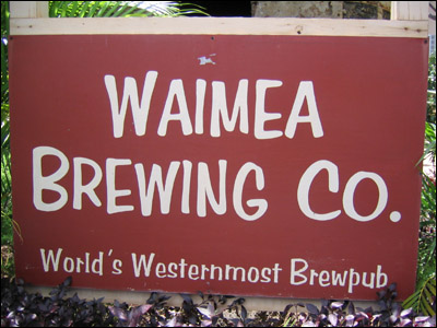 Waimea Brewing Company sign
