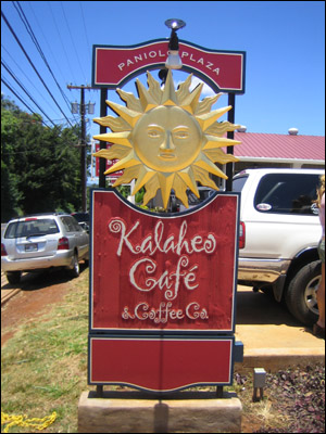 Kalaheo Cafe & Coffee Co. Sign
