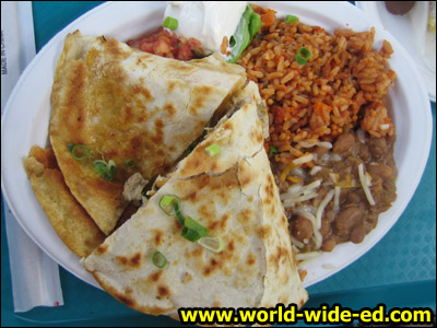 Chicken Quesadilla from Polynesia Cafe for $8.95