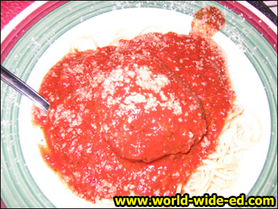 One Big Meatball - 1/2 lb Meatball Smothered in Marinara Sauce - $9.99