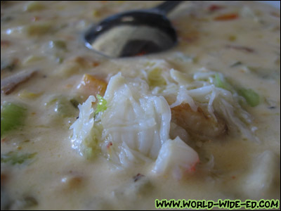 Bowl of Crab Chowder from Crab House at Pier 39
