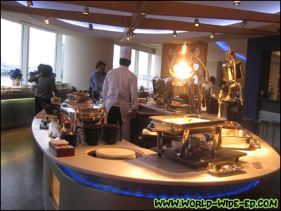 Buffet table at Ocean Dining Restaurant, Hotel Nikko Tokyo Hotel, Odaiba