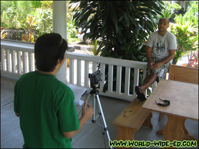 The author and B.J. Penn