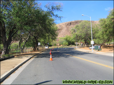 Much like the Honolulu Marathon, you'll head down 18th Ave towards Kilauea.