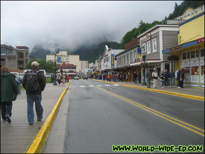 South Franklin Street in Downtown Juneau