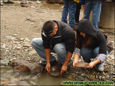 Lee and Leanne Gold Panning in Juneau, Alaska [Photo Credit: Mom Kojima]