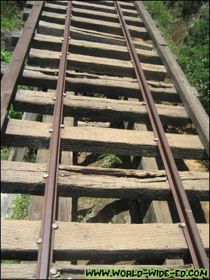 Bridge-like portion of the Koko Head Trail Hike