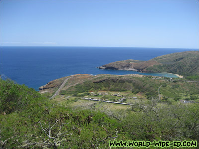 The Koko Head Shooting complex is now just a mere speck.