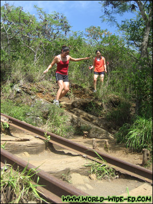 The side path around the bridge