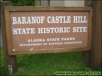 Baranof Castle Hill sign