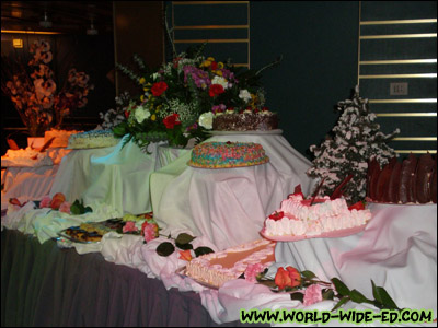 Various Cakes and pies at the Dessert Extravaganza
