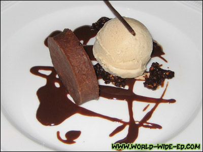 Baked Chocolate Tart - Kona Coffee Ice Cream - $9