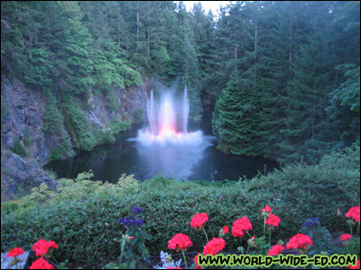 Ross Fountain Lookout at Butchart Gardens