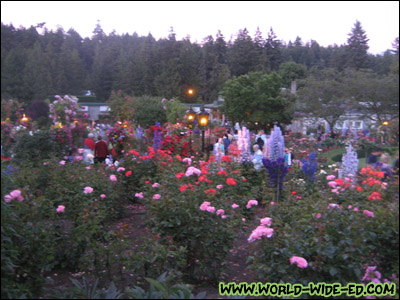 The Rose Garden at Butchart Gardens