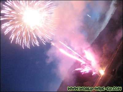Fireworks at Butchart Gardens