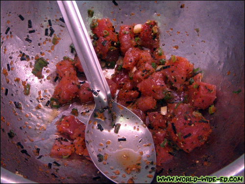 Ahi Masago Poke - just made for me! - $11.95/pound