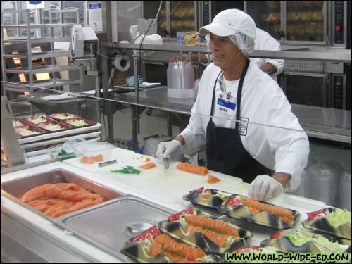 Mike is a professional sashimi cutter with 20+ years of experience [Photo Credit: Arthur Betts]