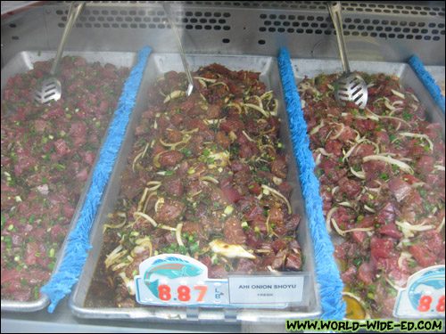 Fresh ahi poke - all under $9/lb [Photo Credit: Arthur Betts]