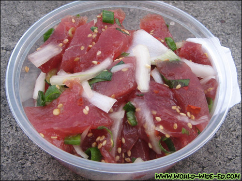 Ahi Onion poke