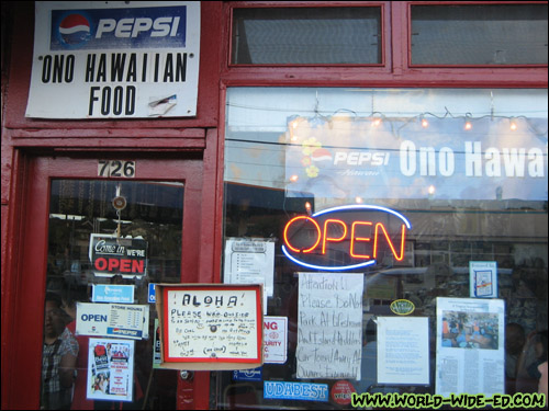 Outside Ono Hawaiian Food