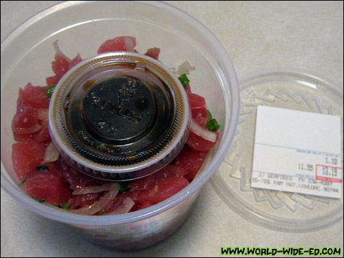 Ahi Shoyu Poke from JJ Seafoods ($11.99/lb)