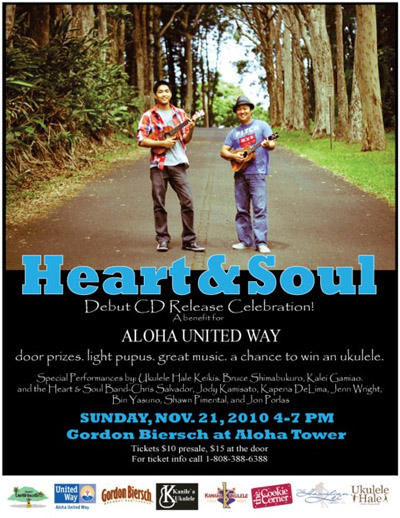 Poster for Heart & Soul Debut CD Release Celebration (click to enlarge)