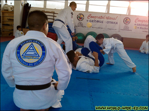 Todd Tanaka watching over his students