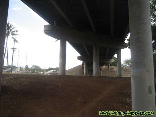 Under the Moanalua Freeway (HI-78)