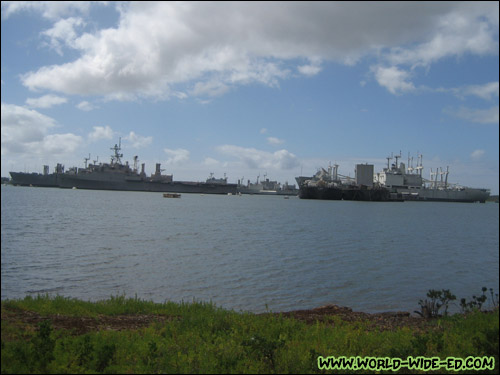 Ships at Middle Loch