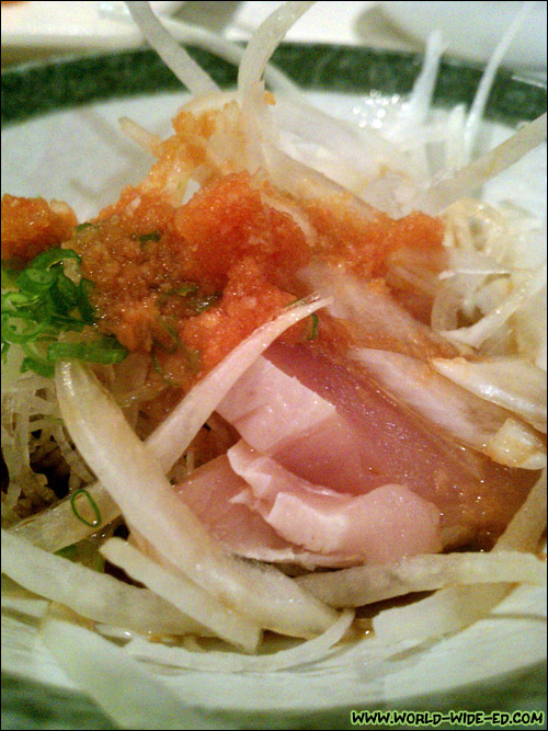 Bintoro Tataki (flash seared albacore tuna)