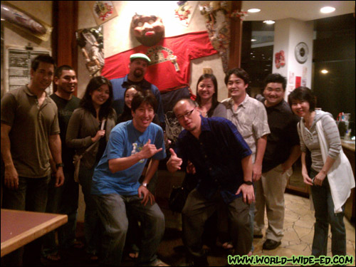 Group shot: Jason Kim (@turkeyboy808), Lee Kojima, Leanne Nakamura, Matt Duffy (@Shogunai_Tacos), Mai Sugimoto, me, Santa Miyoshi, Kelli Nakama, Rick Nakama (@RickNakama), Clayton Wakida (@jarofclay73) and Mari Taketa (@NonStopMari)