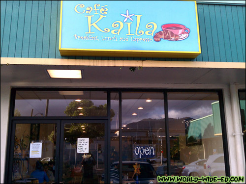 Outside Café Kaila