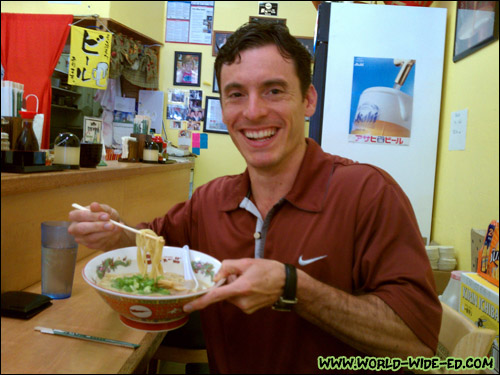 Bari loves his Tenkaippin Ramen