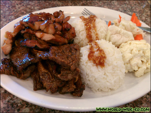IchiGrill - 1 fillet of chicken and 2 slices of kalbi short ribs - $9.95