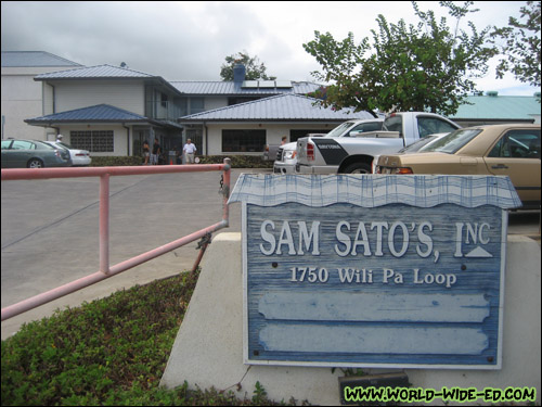 Sam Sato's sign