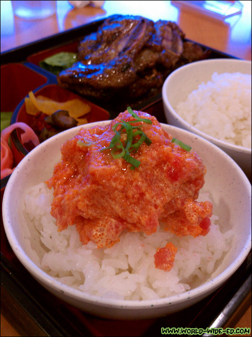 Spicy Ahi & Kalbi (BBQ Beef Short Rib) Combination Dinner - $14.95