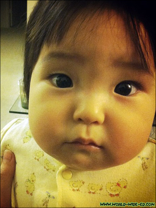Look at those eyes! Babyproofing the house is not even a question for our precious one (Photo Credit: Justin Shin)