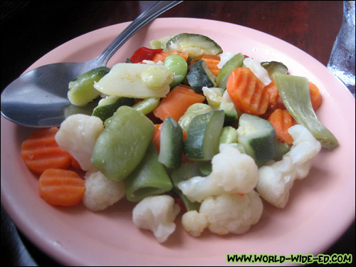 Steamed veggies