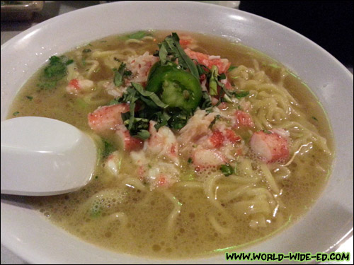 D.K.'s Crab Ramen with Asian Truffle Broth from Sansei Seafood Restaurant & Sushi Bar (Waikoloa) - $17.95