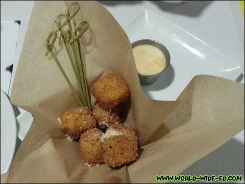 Mac & Cheese Bites, Truffle Dip