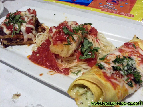 Mama's Trio (Chicken Parmesan, Lasagna Bolognese, Chicken & Mushroom Cannelloni)